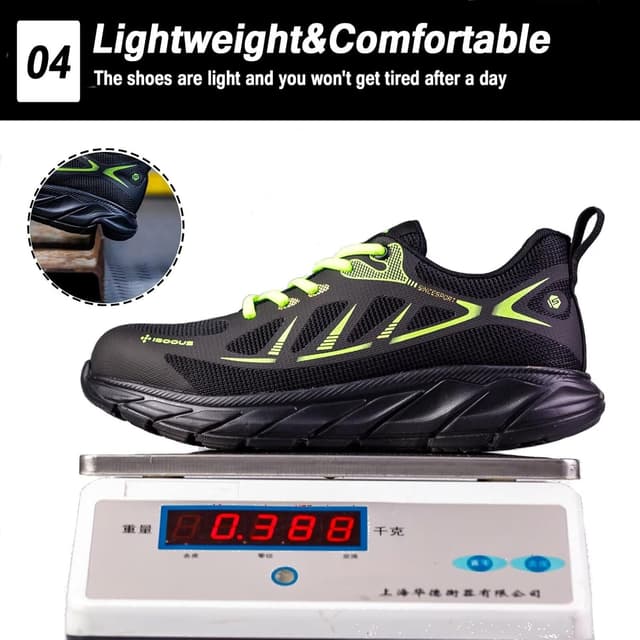 Detalle de ISOOUS Scarpe antinfortunistiche uomo/donna con punta in acciaio e suola in Kevlar