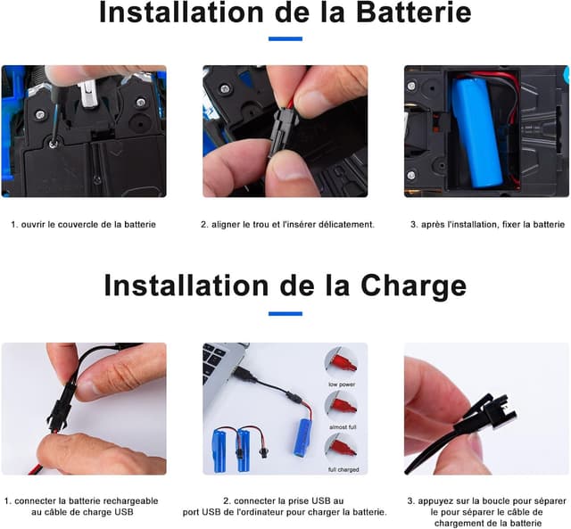 Detalle de Yellcetoy Transform Jouets voiture RC 2 en 1