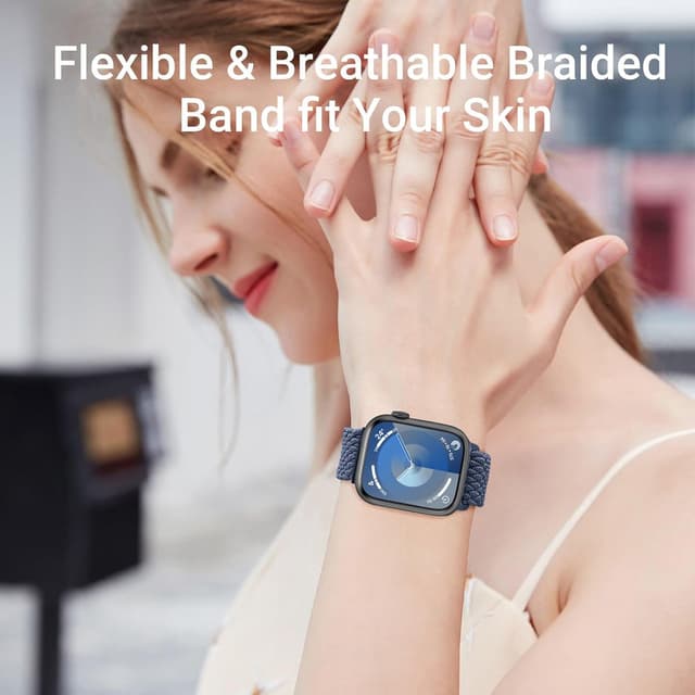 Thumbnail 6 de Higgs Braided Magnetic Stretch Strap for Apple Watch (nylon elastic) – compatible 38/40/41/42/44/45/46/49mm