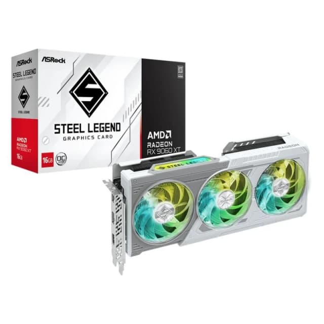 Detalle de ASRock RX 9060 XT Steel Legend 16GB
