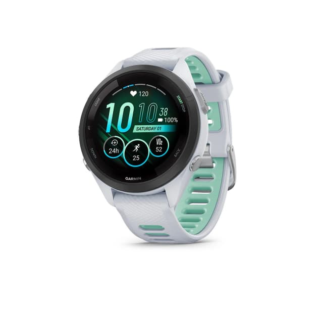 Detalle de Garmin Forerunner 265S smartwatch con GPS para running (reacondicionado a estrenar)