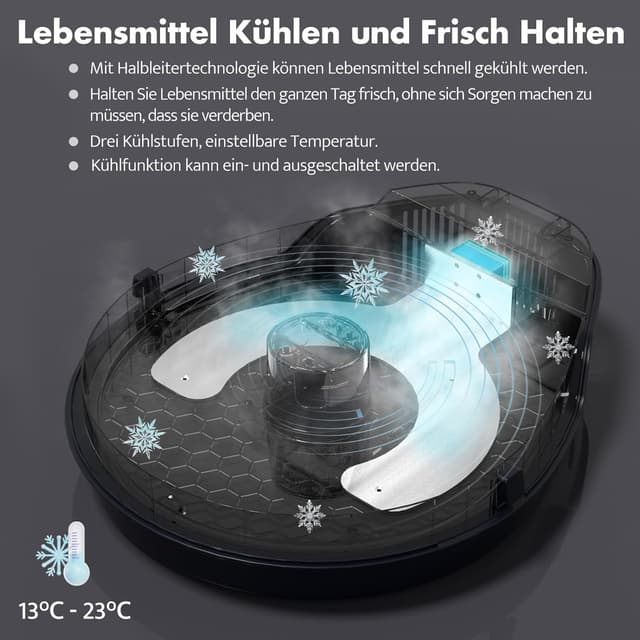 Detalle 2 de UBPET F10 Futterautomat für Katzen mit Kühlung