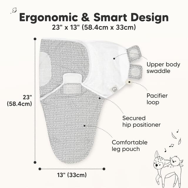 Thumbnail 1 de 3-Pack Organic Baby Swaddle Sacks