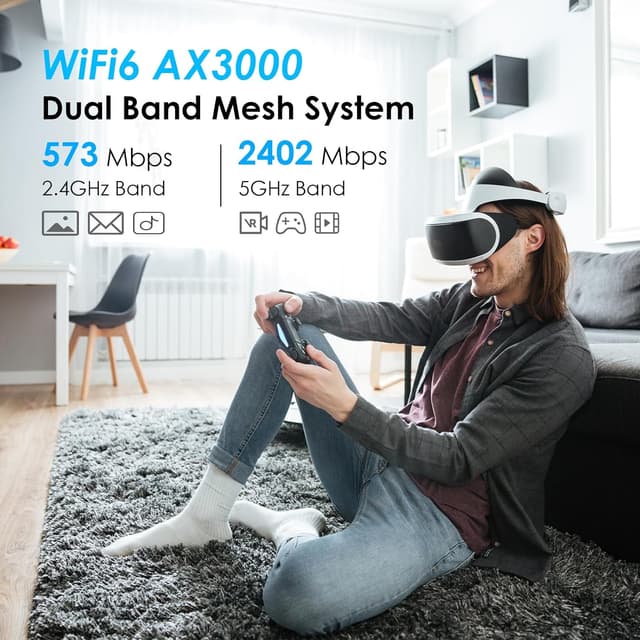 Thumbnail 3 de WAVLINK sistema Mesh WiFi 6 AX3000 Dual Band WN551X3 (3-Pack) per tutta la casa