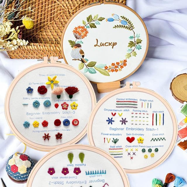 Thumbnail 1 de VINTAGE EMBROIDERY V.E Anfänger Stickerei-Kit