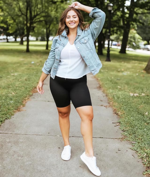 Detalle de New Young 3 Pack Plus Size Biker Shorts