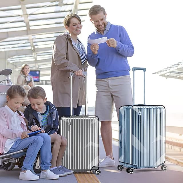 Thumbnail 3 de Flintronic Travel Luggage 30 Inch Clear Cover