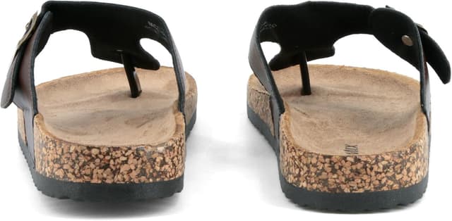 Detalle de JOMIX infradito uomo con fibbia regolabile, suola in sughero e design a punta MCI250209