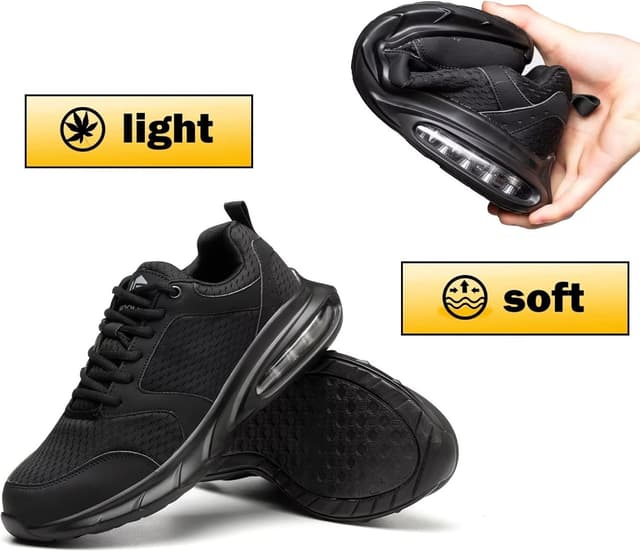 Thumbnail 6 de Scarpe antinfortunistiche da lavoro uomo con punta in acciaio, suola antiscivolo e cuscino d’aria