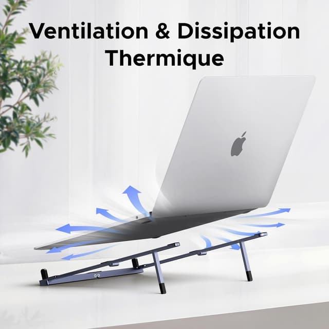 Thumbnail 6 de UGREEN Support ordinateur portable ventilé pliable en aluminium jusqu’à 17,3 pouces