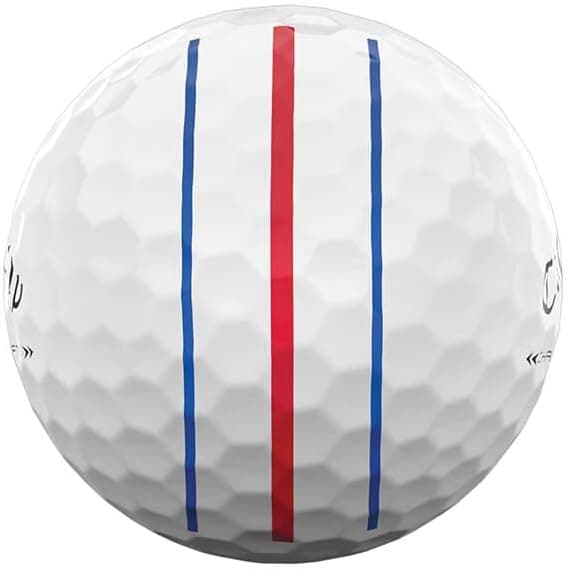 Detalle de Callaway Chrome Soft X Golf Balls (Triple Track, Yellow) for high-speed spin and control