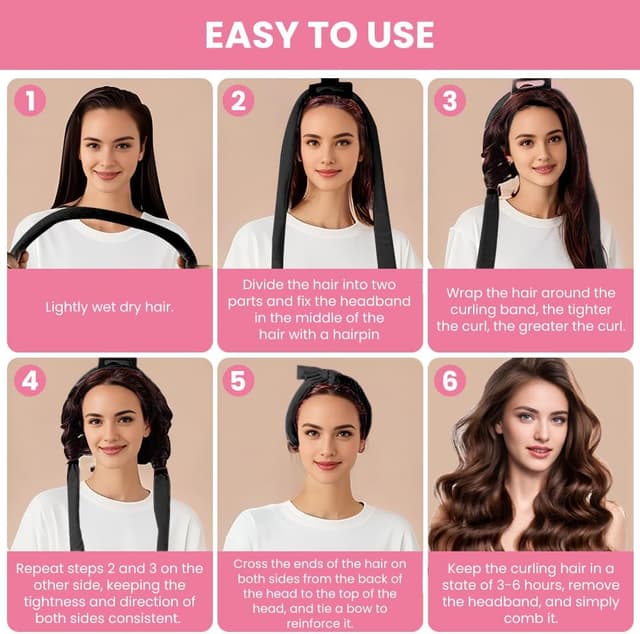 Detalle de BUTBU bigodino per boccoli con fascia