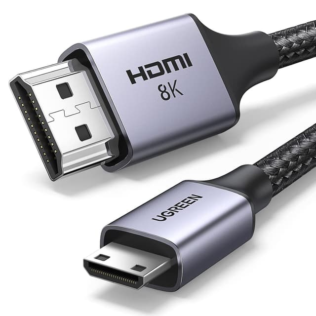 Detalle de UGREEN Mini HDMI to HDMI 2.1 Cable 2m 48Gbps