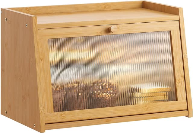 Detalle de GHWIE Large Bread Box with Acrylic Door