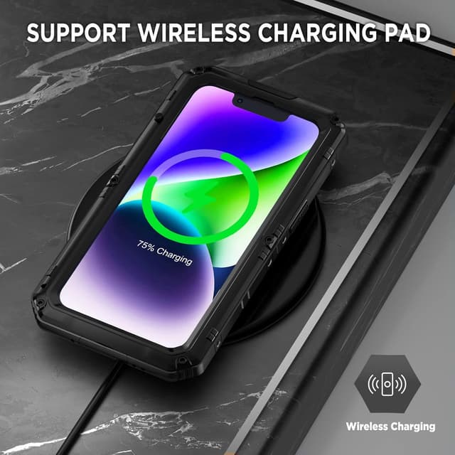 Detalle de Beeasy Robust Series iPhone 14 Waterproof Heavy Duty Case (360° armour cover)