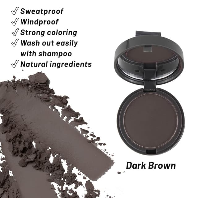 Detalle 2 de SOVONCARE Instantly Hairline Powder for Gray Roots and Thinning Hair Touch-Ups