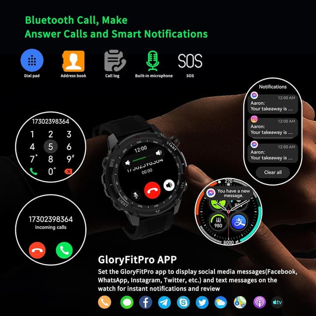 Detalle de Health Fitness GPS Smartwatch with NFC
