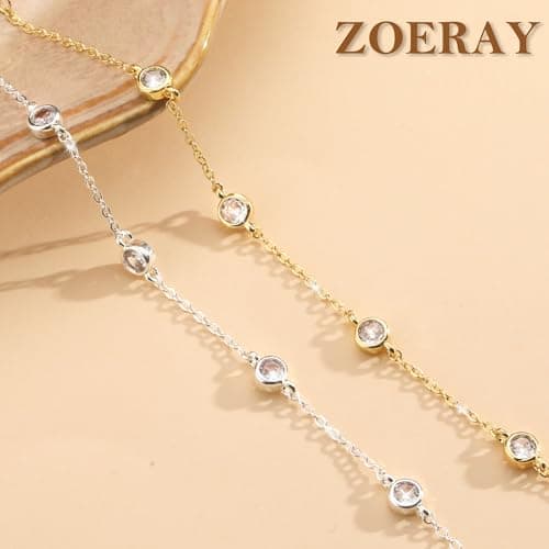 Thumbnail 6 de ZOERAY pulsera mujer en plata 925 y oro 18K con mariposas, brazalete ajustable y charms