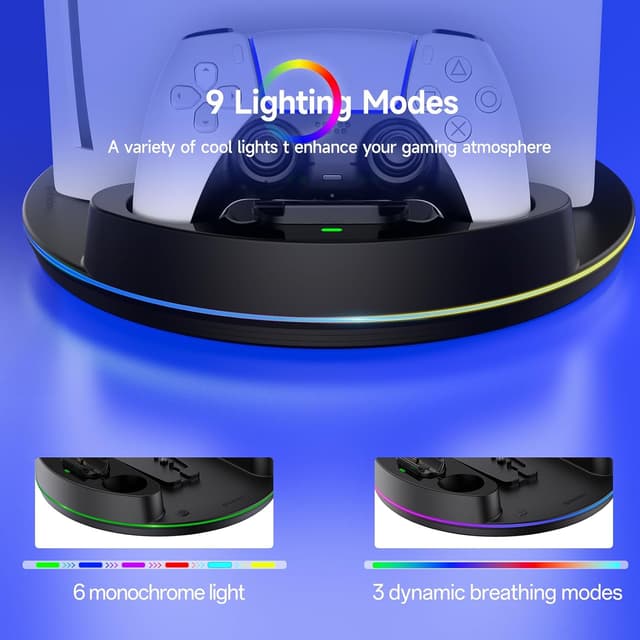 Detalle 2 de NEWDERY PS5 Ständer 9 Modi