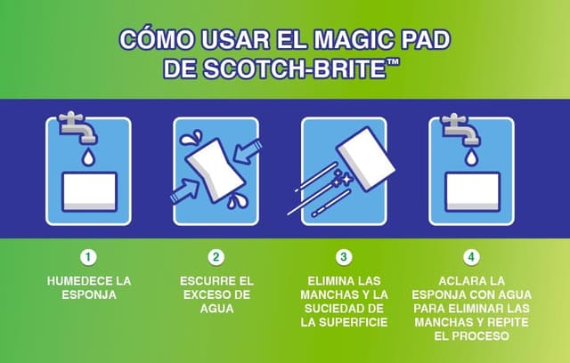 Thumbnail 7 de Scotch-Brite Esponja Mágica de Limpieza 🧽, Paquete de 12