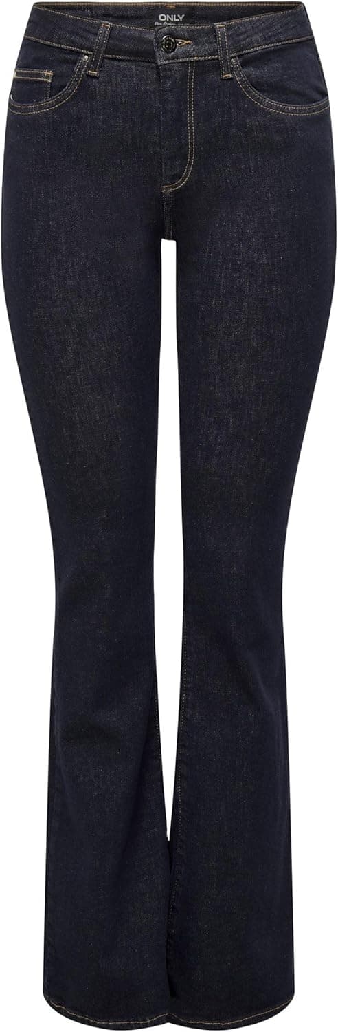 Detalle de ONLY Female Flared-fit Jeans ONLBLUSH mit mittlerer Taille