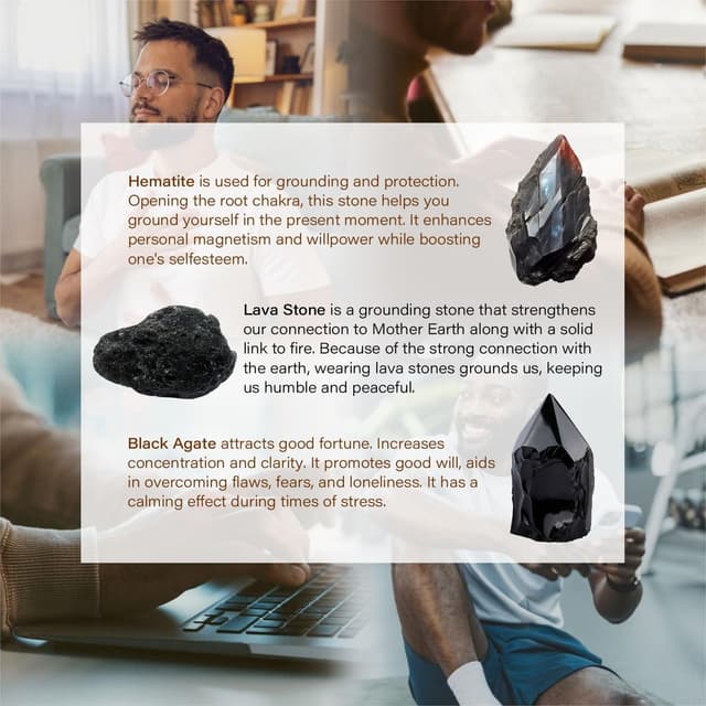 Detalle de Lameybrt Armband Set Multi mit Lava, 6–12 Zoll