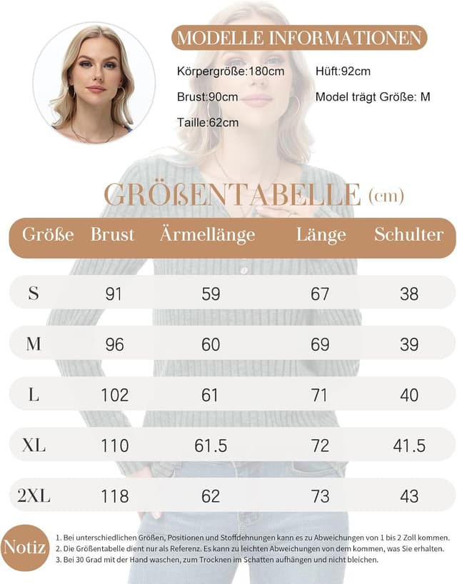 Thumbnail 5 de Tanmolo Damen Leichter Strickpullover Langarm