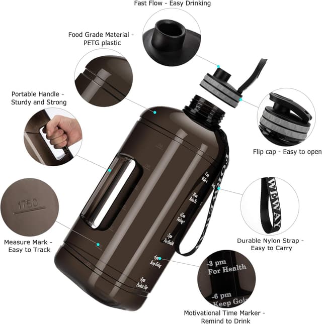 Detalle 1 de FORWEWAY 2.2 Litre Triangular Water Bottle