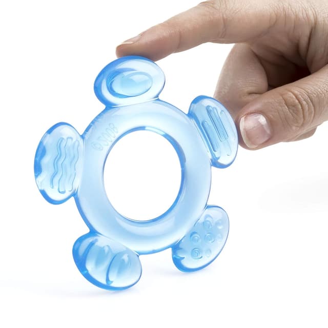 Detalle de Nuby 3-stufige Beißringe (3 Beißspielzeuge) für die Zahnungszeit ab 3+ Monaten – BPA-frei