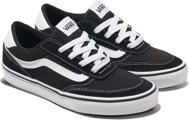 Detalle de Vans Brooklyn LS canvas trainers for men – Black/Gum