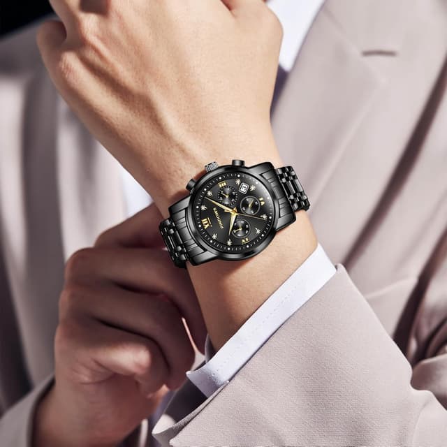 Detalle 2 de PINDOWS Herren Uhr mit Quarz und Datum