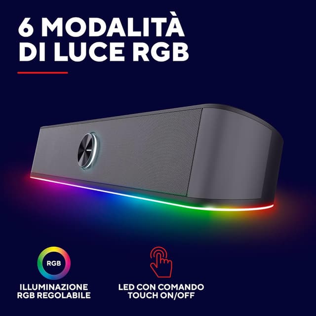 Thumbnail 3 de GXTrust 1619 Rhox Soundbar PC Illuminata RGB