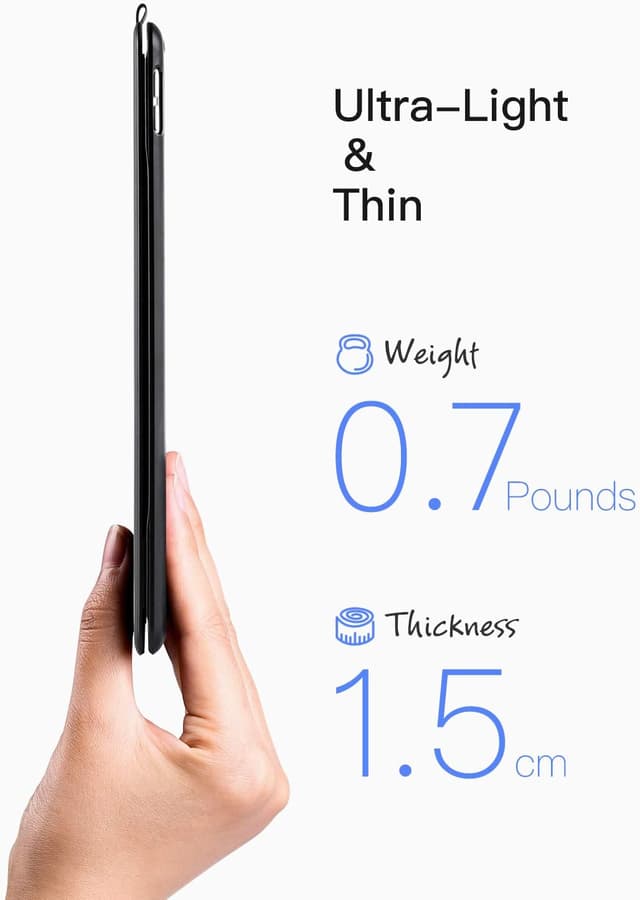 Detalle 1 de Inateck BK2006 Ultra Slim Keyboard Case 10.2" for iPad