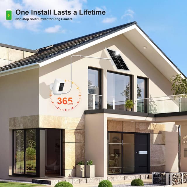 Detalle de Ring 7W Solar Panel Charger 2-Pack USB-C adapter