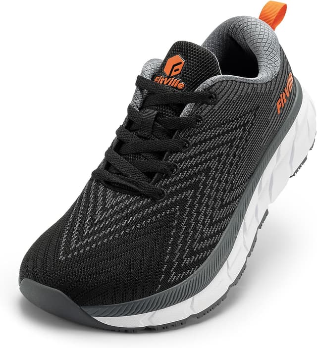 Detalle de FitVille Extra Weite Laufschuhe Herren – gedämpfte, atmungsaktive Jogging- und Fitness-Sneaker