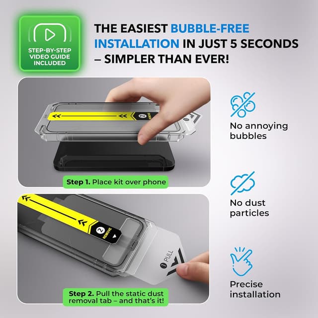 Detalle 2 de Deppa lot de 2 verre trempé pour Samsung Galaxy S26 Ultra (6,9") avec kit de pose facile