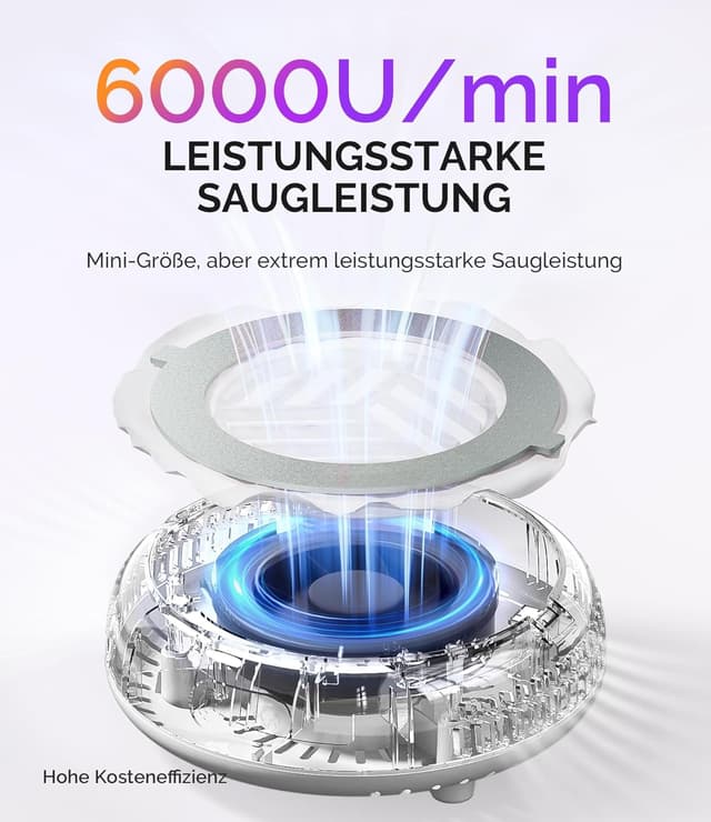 Detalle de MelodySusie Pocket Nagelstaubsauger 6000 RPM