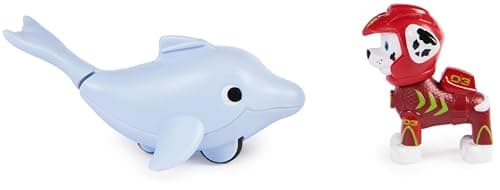 Detalle de Patrulla Canina - Figura Marshall y Delfín Aqua Pups 🐾