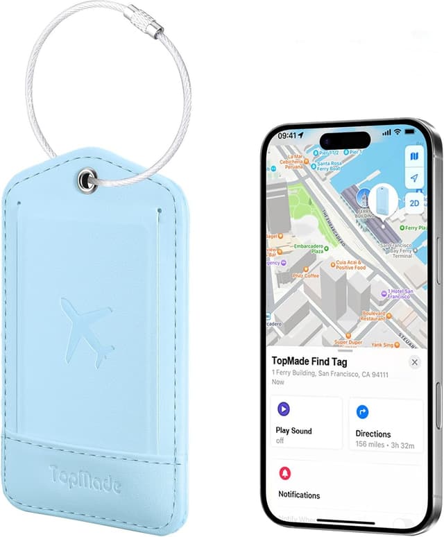 Imagen de TopMade Smart Luggage Tag with Find My, Rechargeable 1 en OfertitasTOP