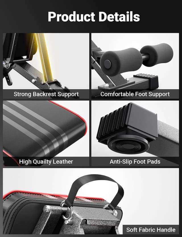 Thumbnail 6 de YOLEO 300kg Klappbare Hantelbank Multifunktion