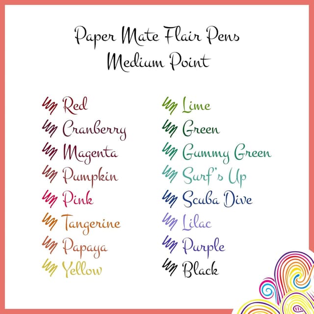 Thumbnail 6 de Paper Mate Flair Felt Tip Pens (0.7 mm) – Medium Point Retro Assorted Set, 16 Count