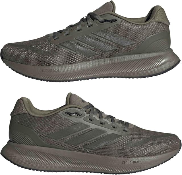 Detalle 2 de adidas Men’s Runfalcon 5 Running Shoes in Olive Strata/Shadow Olive/Core Black (7.5 UK)