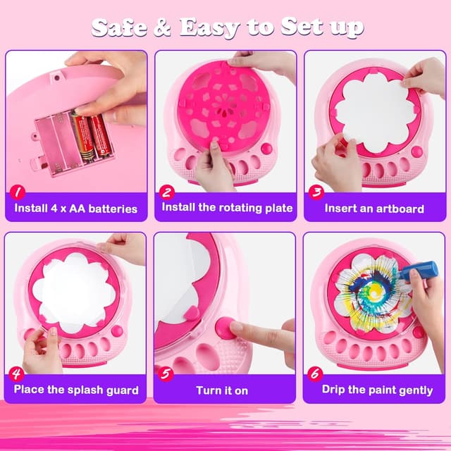 Thumbnail 5 de TingingYuli Drehkunst-Set Rosa 6–12 Jahre