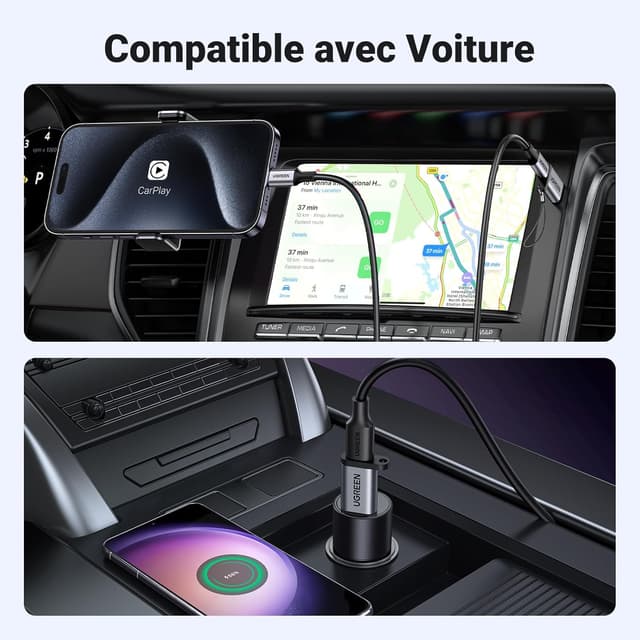 Detalle 1 de Adaptateur USB-C vers Type A 3.0 UGREEN ⚡