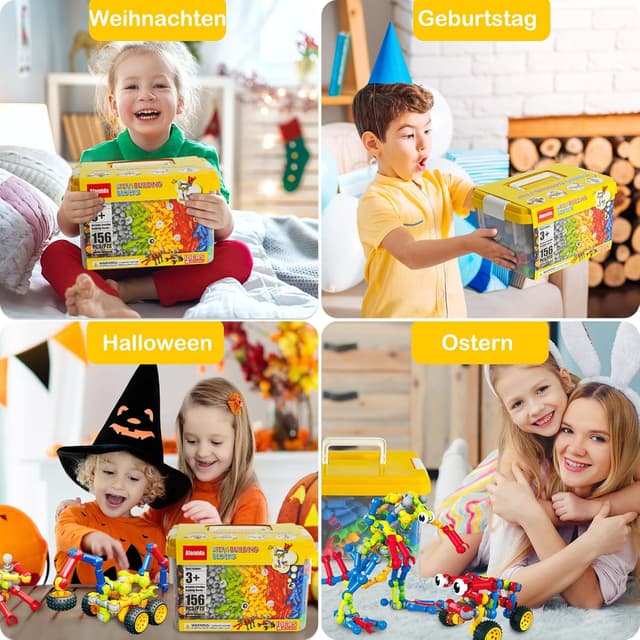 Thumbnail 6 de 156-teiliges STEM-Bauspielzeug für Kinder