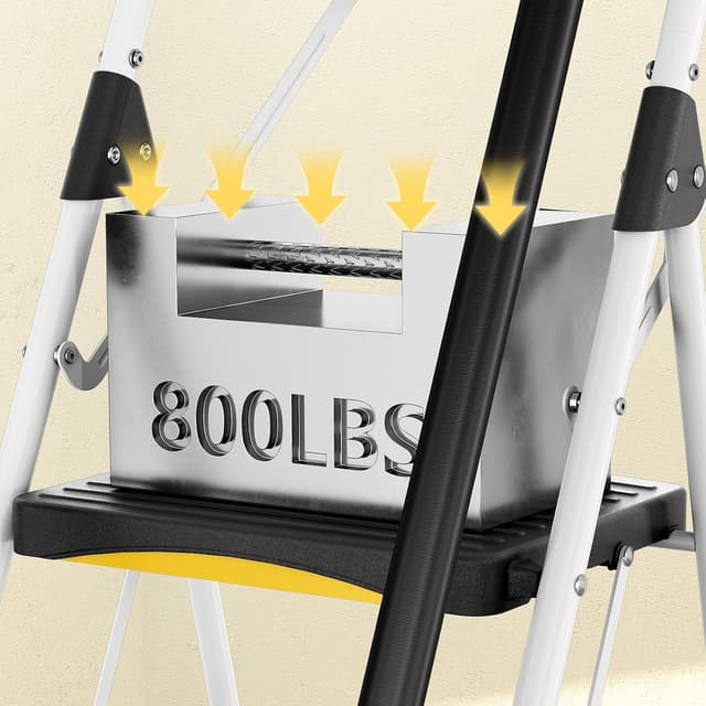 Thumbnail 6 de Urackify 5 Step Ladder 150 kg capacity