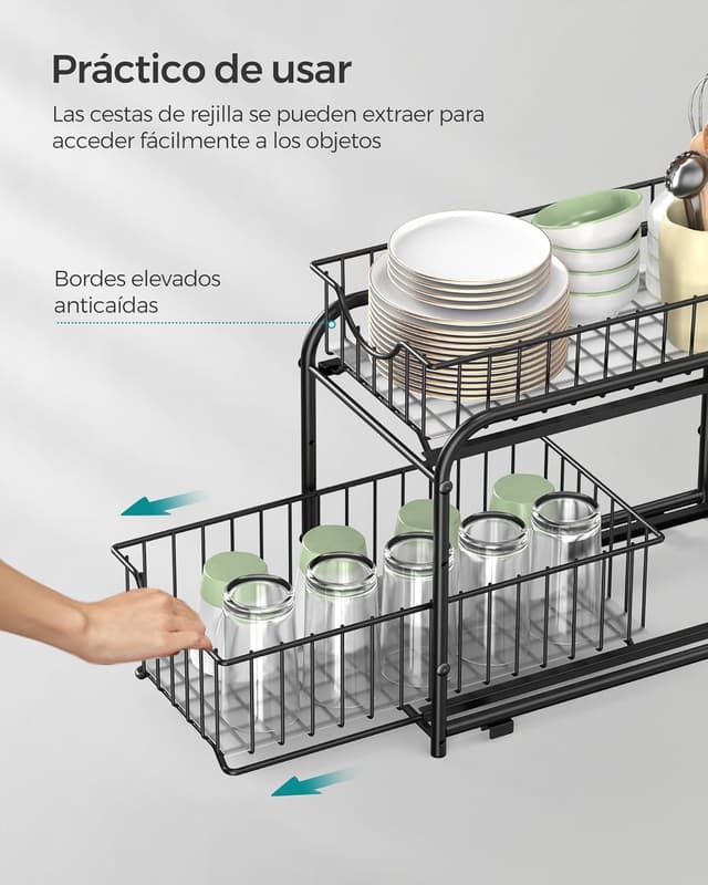 Thumbnail 4 de SONGMICS Juego de 2 Organizadores de Cocina, Estantes Apilables 🏠