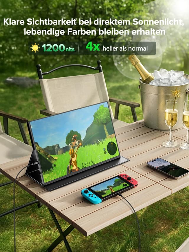 Detalle de Newsoul 16 Zoll 4K Portable Monitor 1200 nits