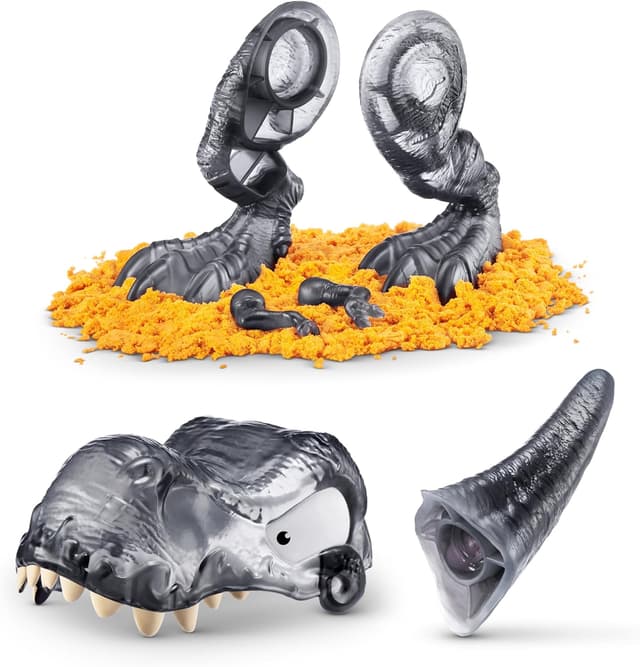 Detalle de Smashers Dino Island T-Rex Battle Playset (Black Dino Skull) with Surprises Inside