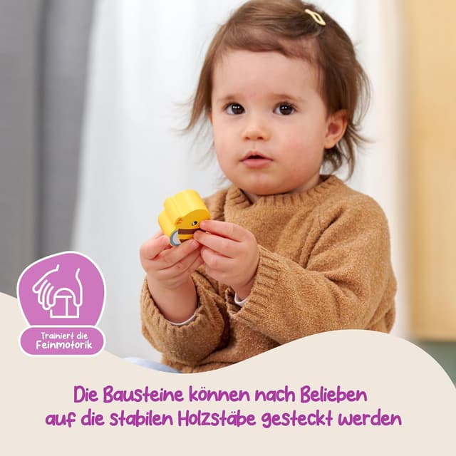 Thumbnail 3 de Eichhorn Steckspiel Blumenleiste 13 Bausteine